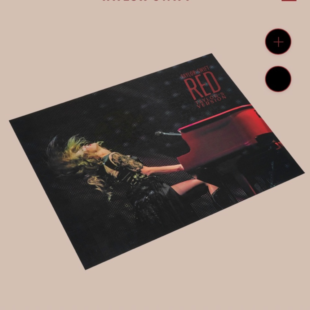 NEW Taylor Swift Red All Too Well Lenticular Poster